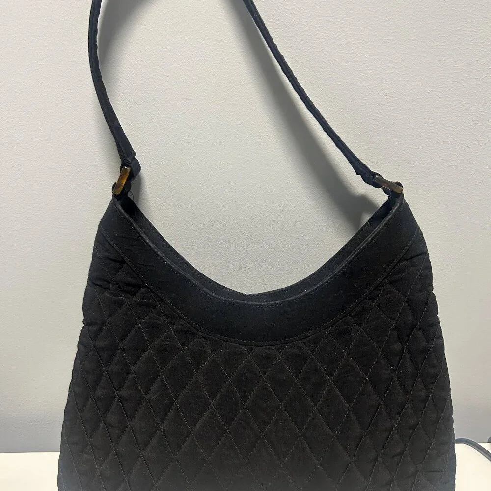 Vera Bradley Quilted Microfiber Hobo Purse - Picture 3 of 6